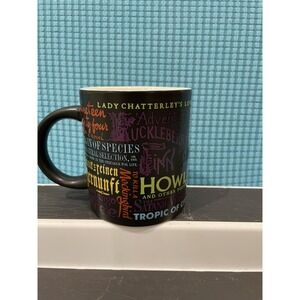 Banned Books Coffee Cup Mug Unemployed Philosophers Guild 12 oz Censorship EUC
